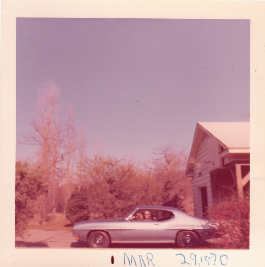 Ben Sr. and George the Australian terrier, in Dad's Pontiac LeMans Ben Sr. and George the Australian terrier, in Dad's Pontiac LeMans