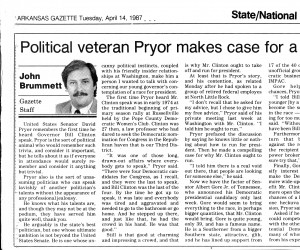 Brummett's column ran day later, 4/14/1987. Coincidence? Brummett's column ran day later, 4/14/1987. Coincidence?