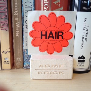 Promotional sticker from the producers of Hair, circa 1971. The Pollock Archive.